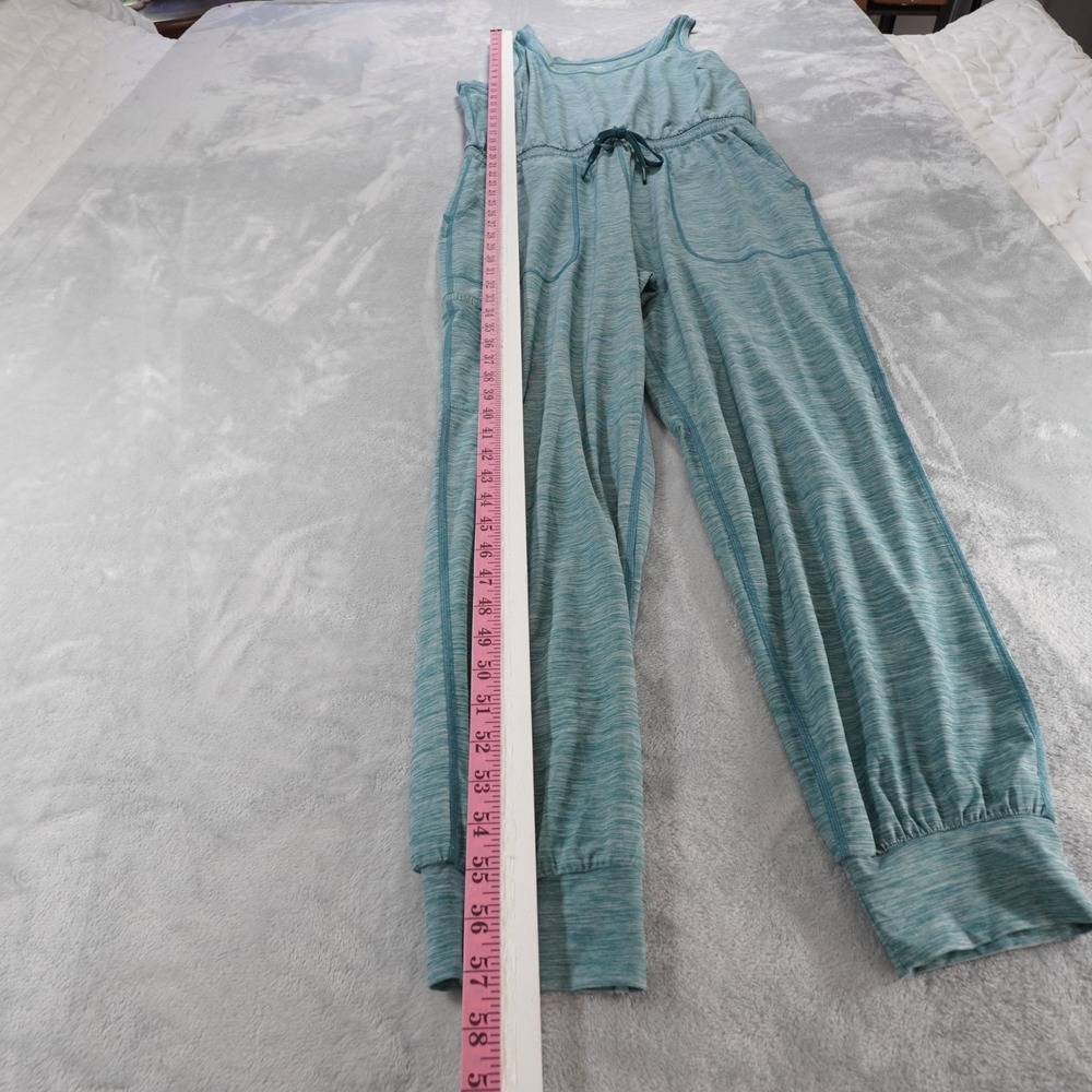 Duluth Trading Armachillo Jogger Jumpsuit  Womens M Blue Stretch Sleeveless - Picture 6 of 16
